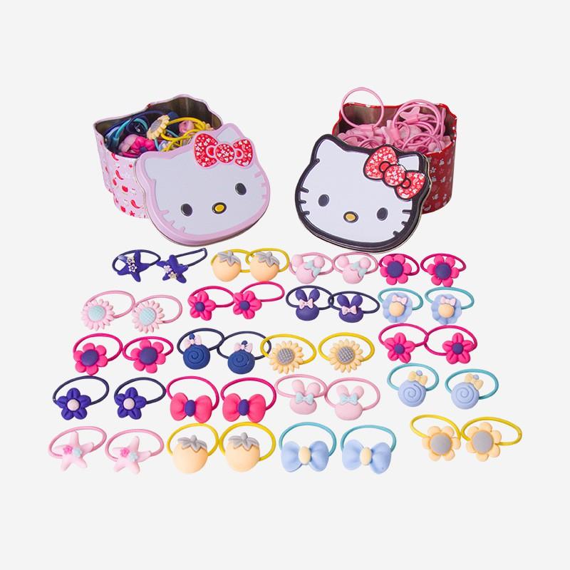 DÂY BUỘC TÓC HELLO KITTY CHO BÉ HỘP 40 DÂY Renata
