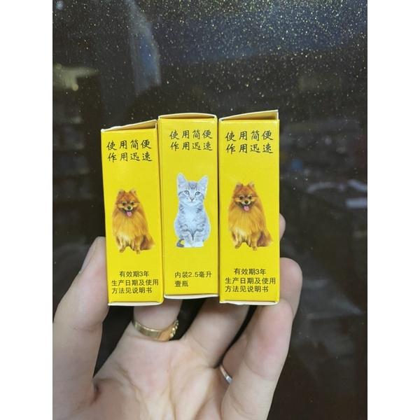 Nhỏ gáy trị rận trung quốc dùng cho chó mèo