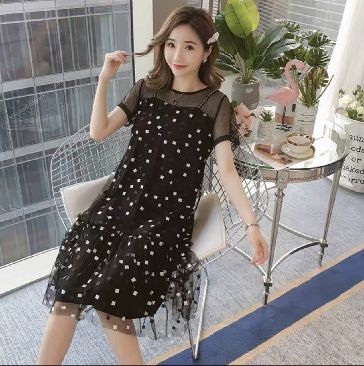 ĐẦM SUÔNG LƯỚI QUẢNG CHÂU 2 LỚP