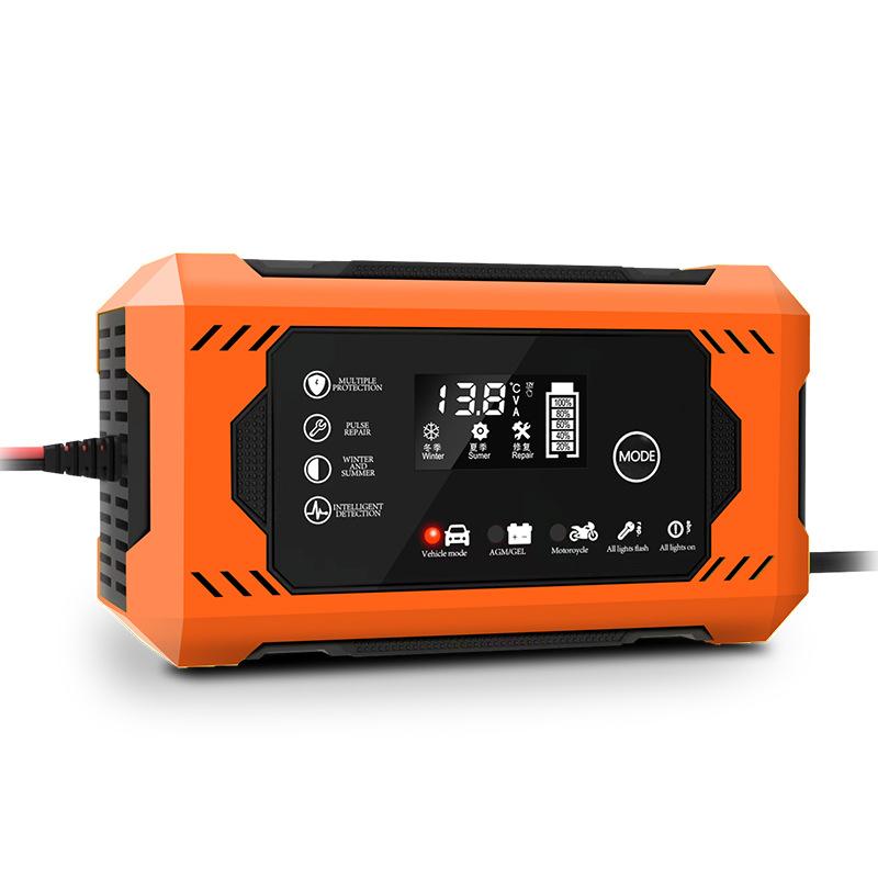 Sạc bình ắc quy 12V6A ưu đãi nhất đầy bảo vệ nối ngược tự ngắt bảo hiểm quá tải bảo hiểm xe máy ô tô sạc thông minh 12 volt