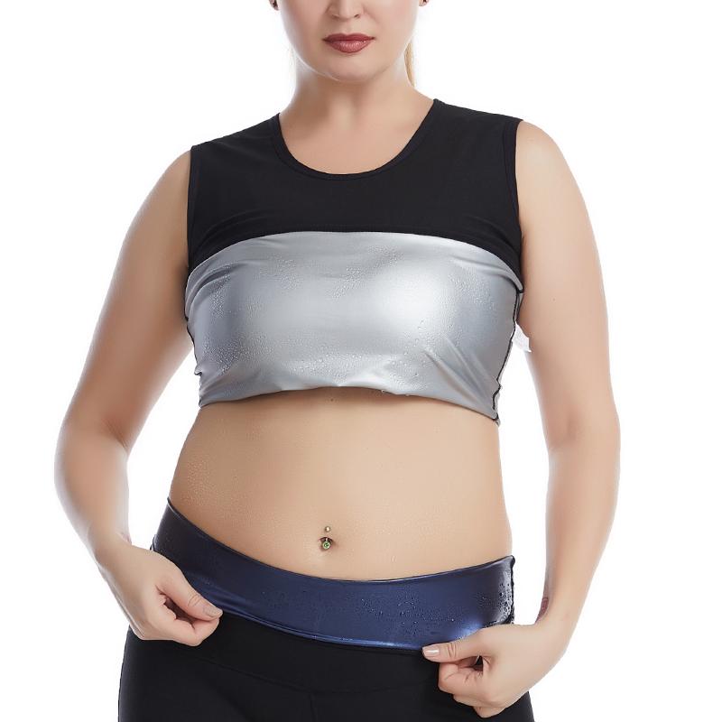 2022 Phụ Nữ Quần Lót Sinh Nhiệt Size + Áo Sơ Mi Nhiệt Shapers Mùa Đông Quần Áo Ấm Tee Mồ Hôi Xông Hơi Áo Vest Quần Lót Không Đường May Thân Mật
