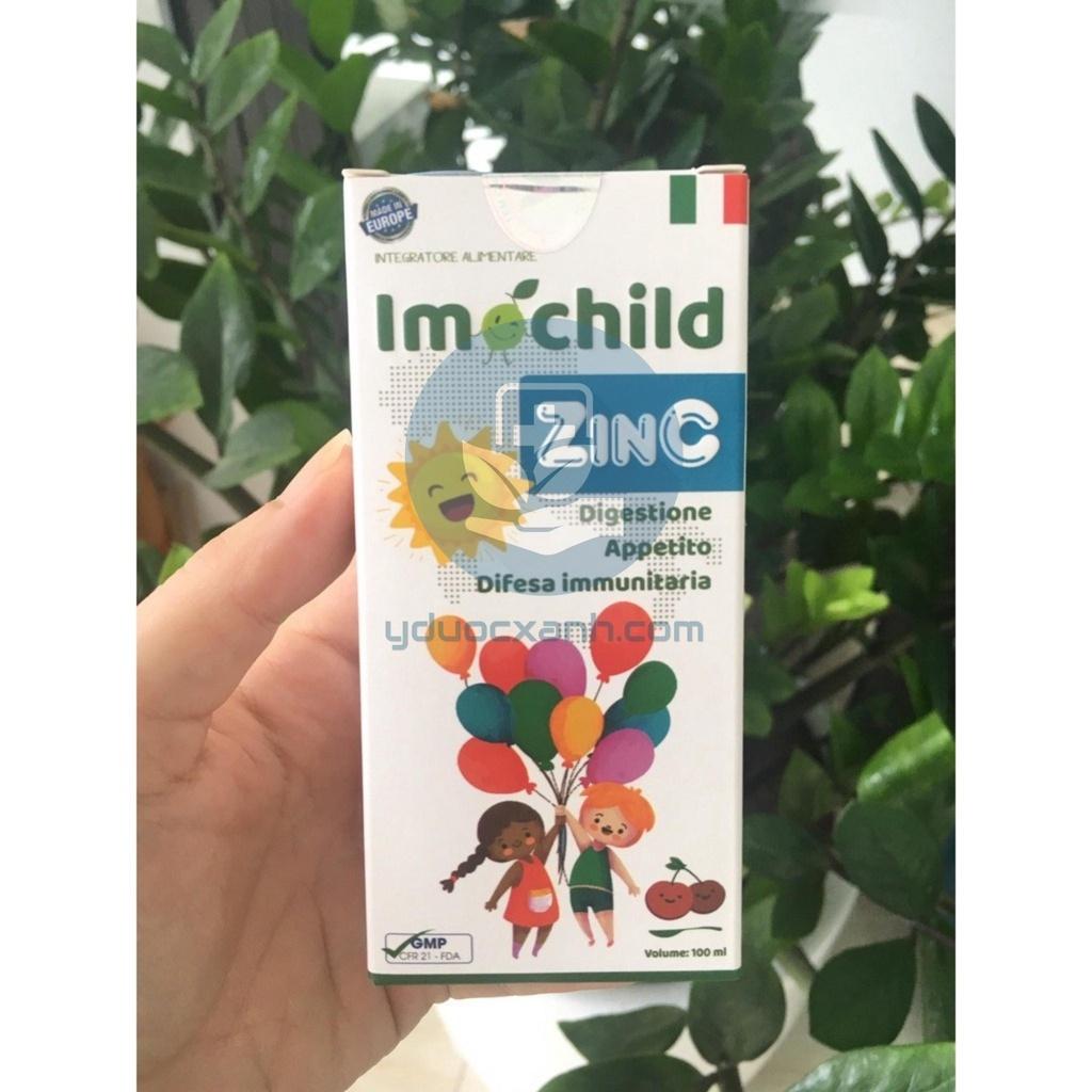 IMOCHILD ZINC, 100ml, Siro tăng đề kháng, ăn ngon cho bé của Ý - Y Dược Xanh