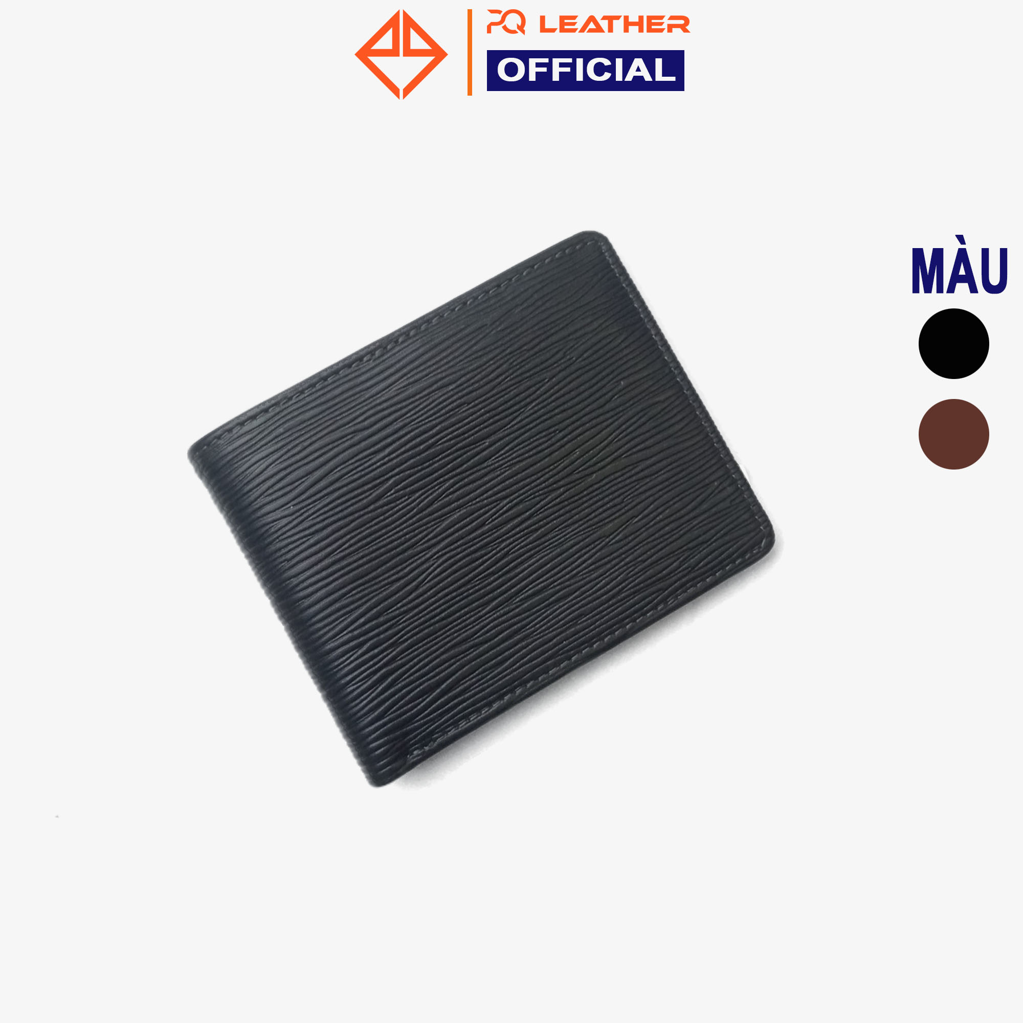 Ví nam da bò cao cấp PQ Leather PV4 nhiều kiểu dáng, nhiều màu lựa chọn-BH 12 tháng