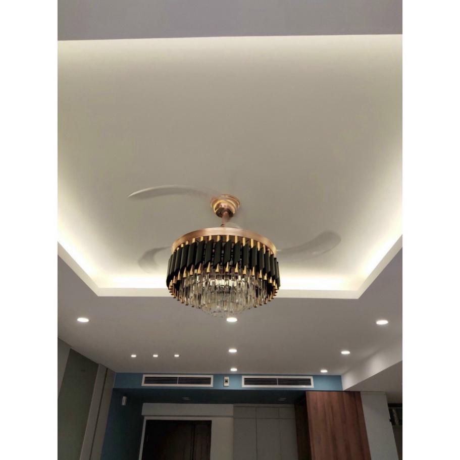Quạt trần đèn dấu cánh, quạt trần trên nhà trên nhà phòng khách, 3 cách thức ánh sáng-