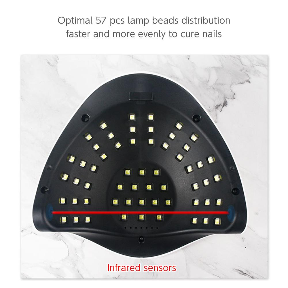 Máy sấy móng tay sơn gel bằng đèn led UV 180W với 4 chức năng hẹn giờ