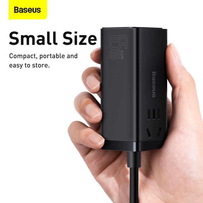 Bộ sạc nhanh 65W Baseus GaN3 Pro Desktop Powerstrl.P 5 in 1 ( AC + Type Cx2 + x2 USB , 100W(20V/5A)) (Hàng chính hãng)