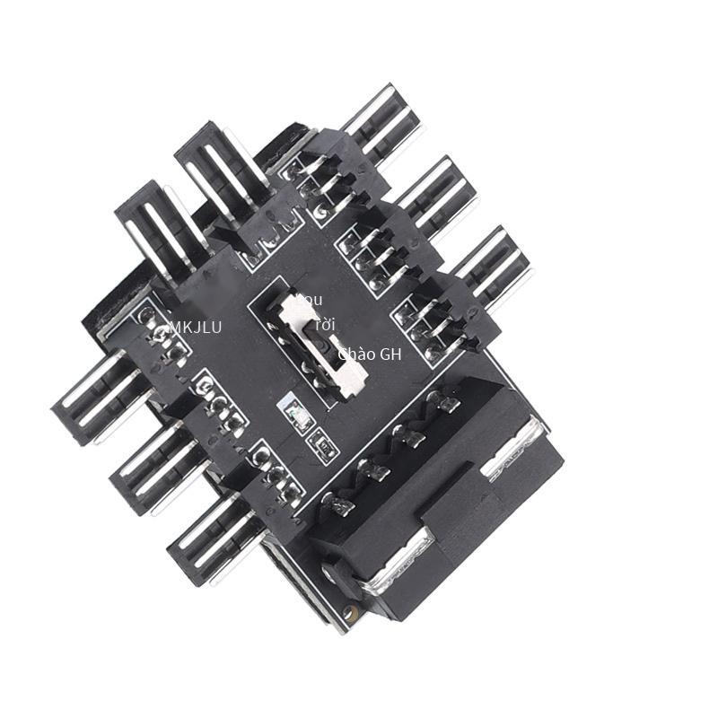 Phong cách mới nhất một điểm tám bật tắt vỏ máy tính bảng trung tâm quạt FAN HUB hỗ trợ quạt 8 hướng 3 tốc độ thống đốc