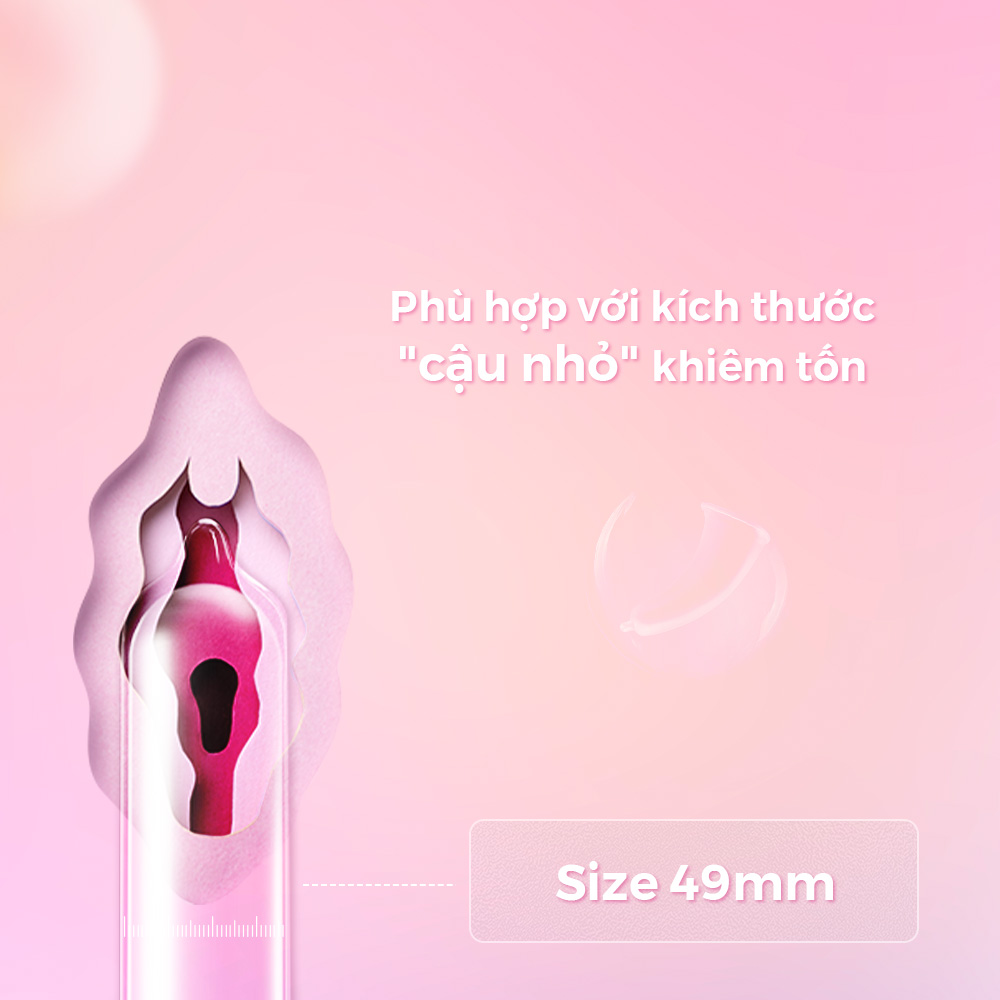 Bao cao su Shell Close Fit - Size 49mm, siêu mỏng, kéo dài thời gian - Hộp 10 cái