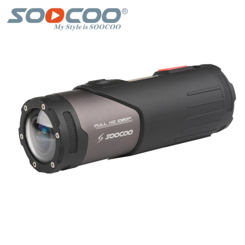 Máy ảnh hành động SOOCOO S20 nguyên bản không thấm nước 10m 4K Xe đạp Mũ bảo hiểm xe đạp Mini Sport Sport Cột Motorcycle DV Camrecorder