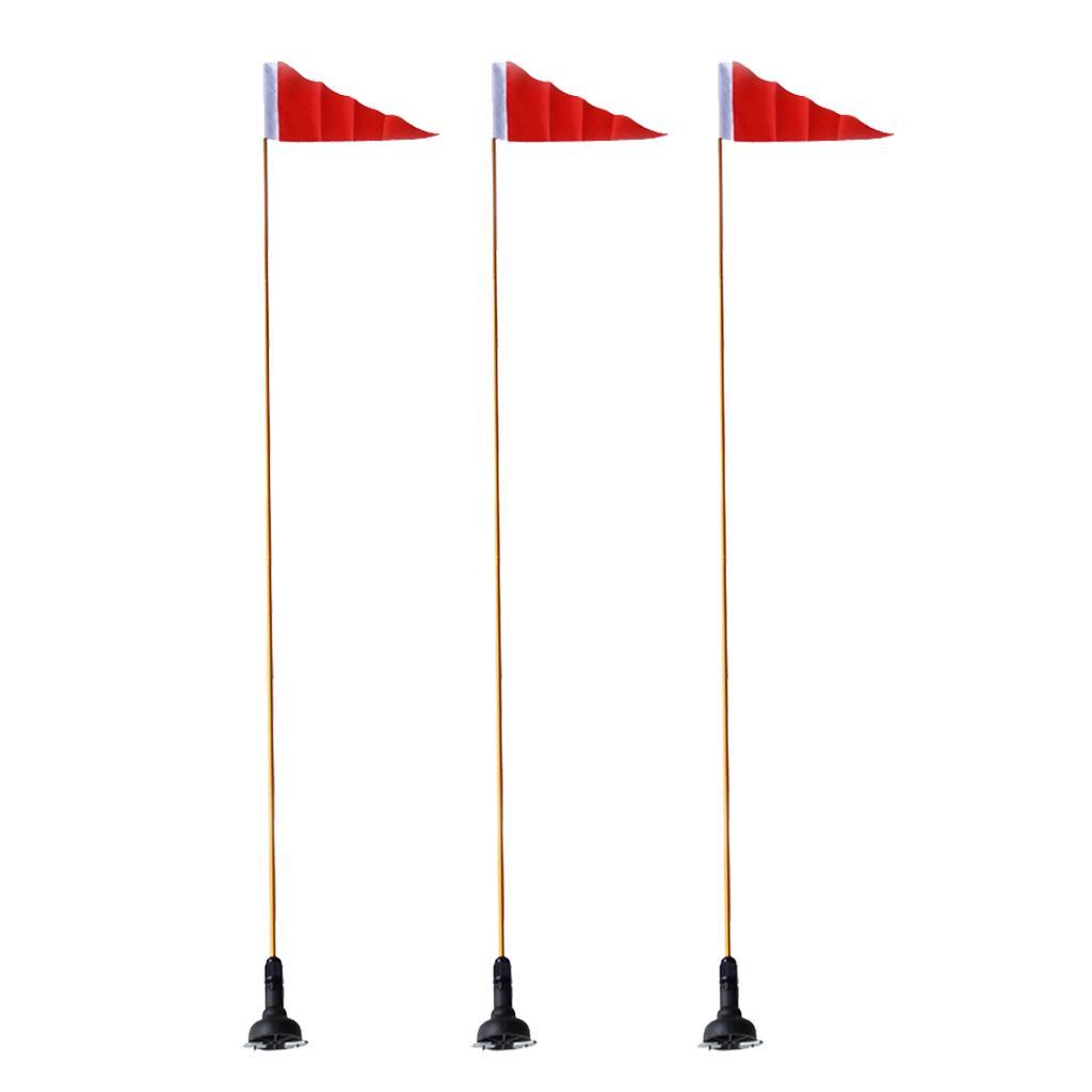 3 Set Safety Flag Base Kit With Base Canoe Kayak DIY Accessory