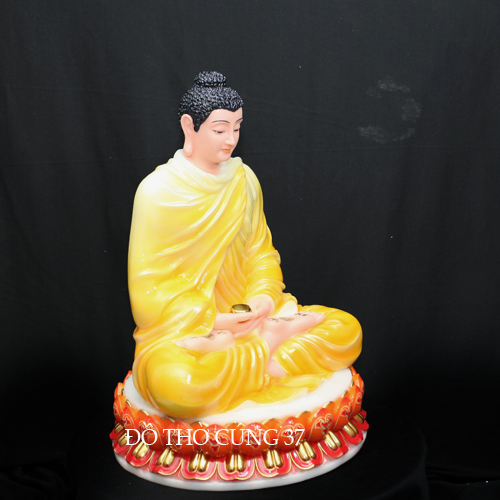 TƯỢNG BỔN SƯ THÍCH CA ÁO VÀNG NGỒI TÒA SEN