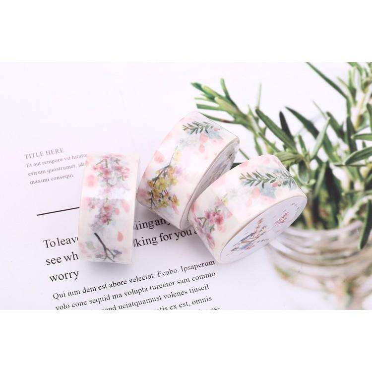 Băng keo trang trí - Washi tape mini miss ( trang trí sổ tay - sổ planner )