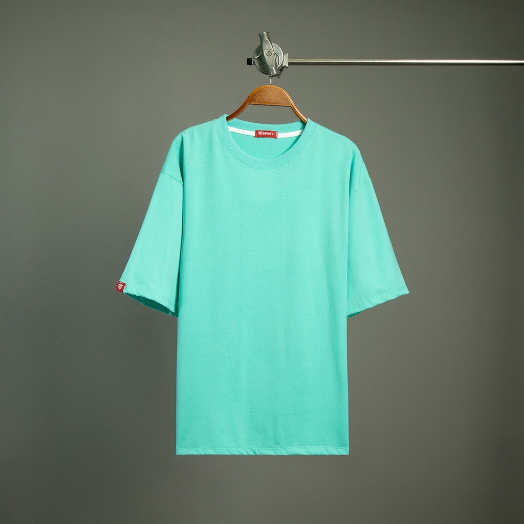 (Fullsize) Áo Thun Trơn Nam Nữ Form Rộng Tay Lỡ Vải Cotton Mịn Mát - KITA UNISEX (Fulltag cổ - tay áo)