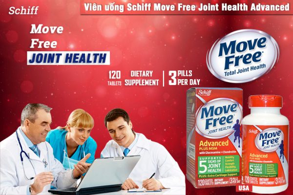 Viên Uống Giảm Đau Nhức Move Free Advanced Plus MSM 120v - Mỹ
