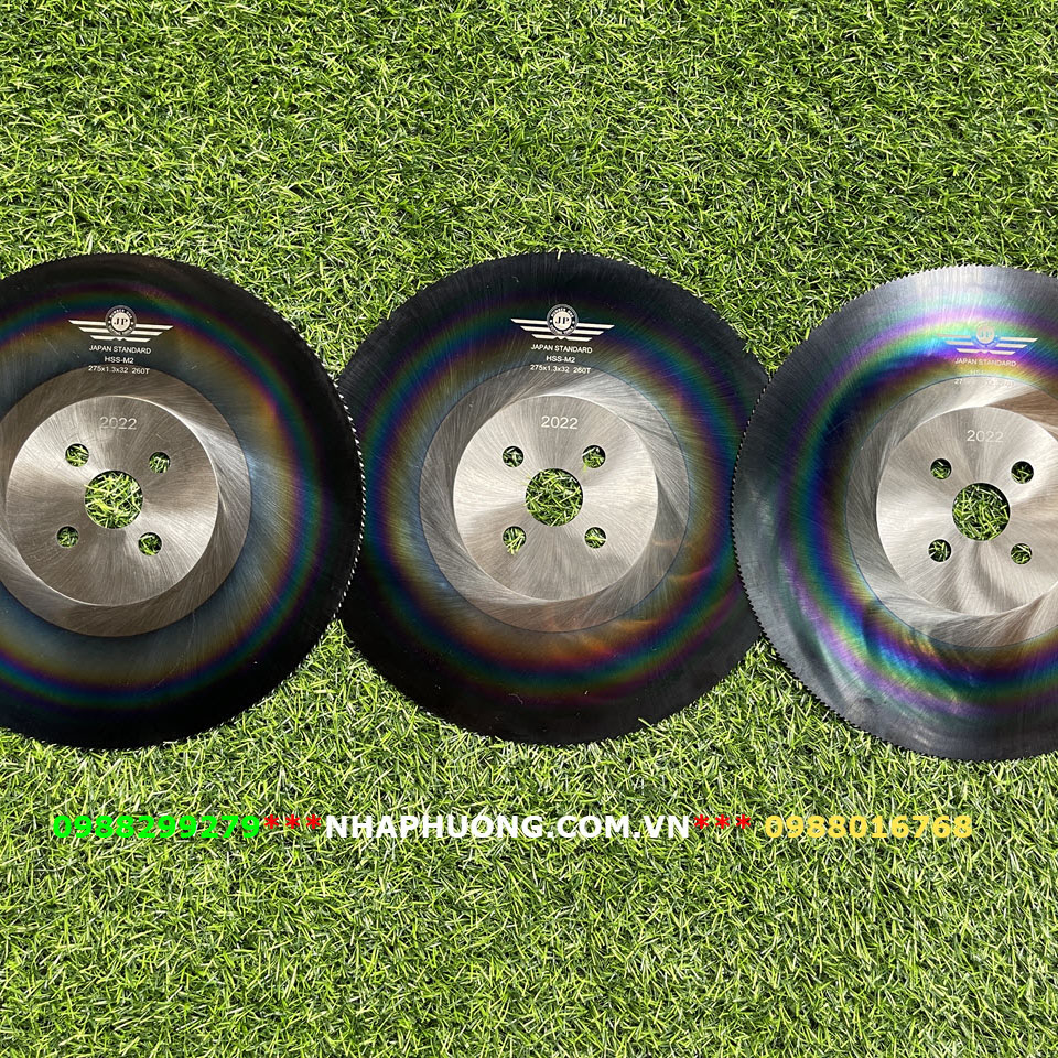 Đĩa Cắt Inox Cầu Vồng 275*1.6 Máy Tua Chậm