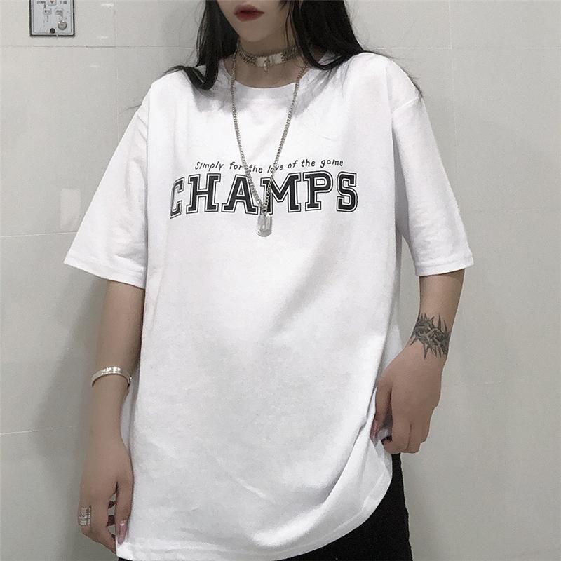 Áo phông nam nữ unisex tay lỡ CHAMP ,oversize tay lỡ phong cách siêu chất áo thun form rộng oversize phong cách Hàn Quốc