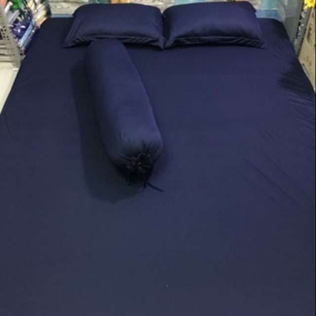 Bộ 4 Món Ga Gối Thun Mát Mềm Cao Cấp Màu Tím Cẩm Mềm Mịn Thấm Hút Mồ Hôi Tốt - Vải Thun Lạnh Hàn Quốc Loại 1