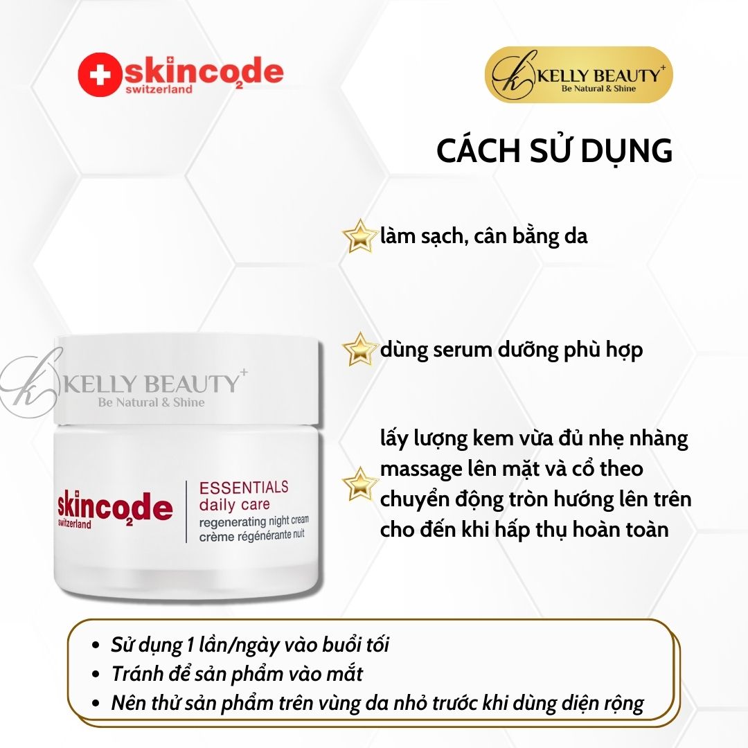 Hình ảnh Kem Đêm Tái Tạo Trẻ Hóa Da Skincode Essentials Regenerating Night Cream | Kelly Beauty