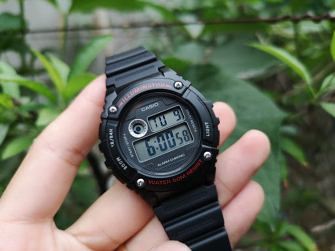 Đồng Hồ Điện Tử Nam Chính Hãng Casio W-216H-1AV Dây Nhựa