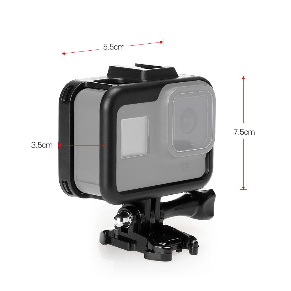 Phụ kiện gắn khung vỏ bảo vệ cho GoPro Hero 8 Black với ổ cắm và vít có thể di chuyển nhanh