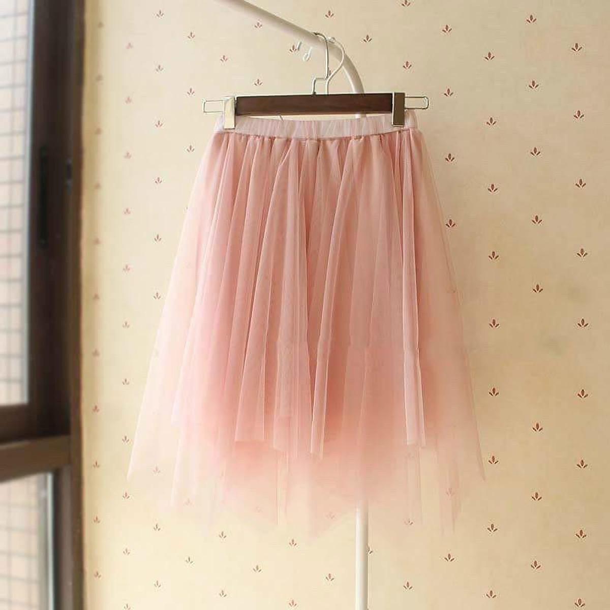 Chân váy lưới nhọn 2 lớp