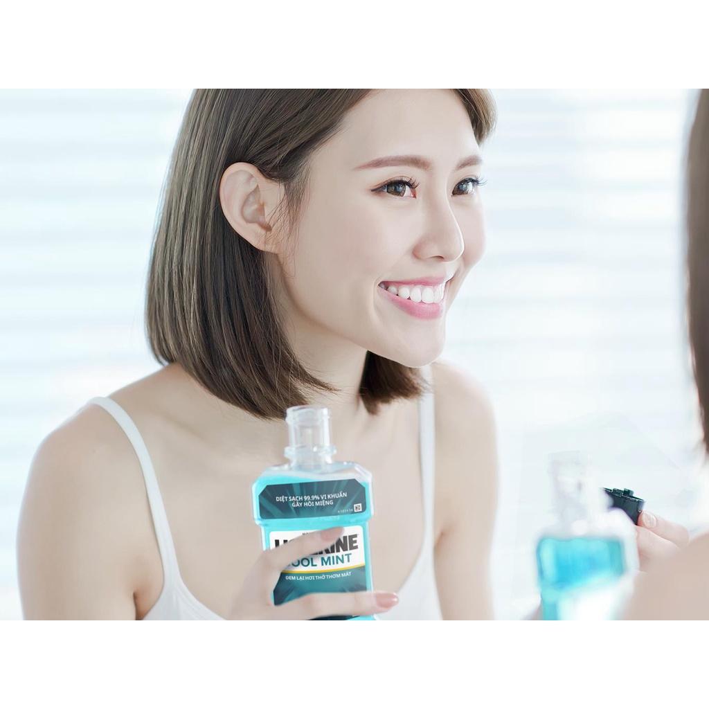 Nước súc miệng Listerine hơi thở thơm mát hương bạc hà Cool Mint