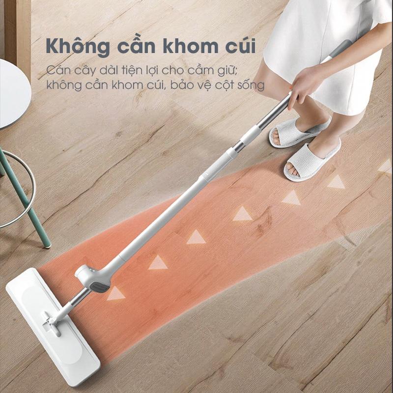 Cây lau nhà tự vắt thông minh SAMONO SCM002 đầu xoay 360 độ linh hoạt lau mọi ngóc ngách - Hàng chính hãng