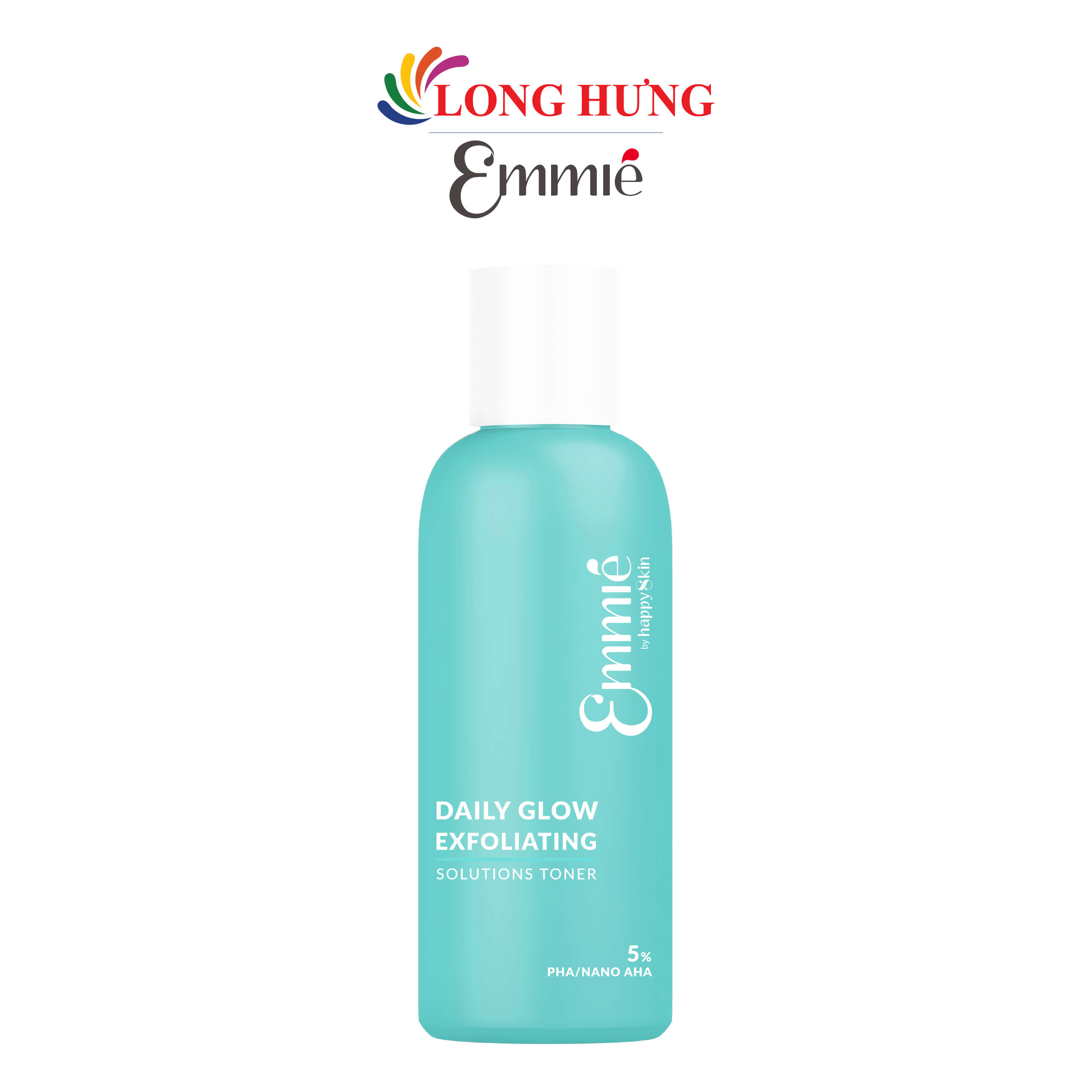 Dung dịch cân bằng da và tẩy tế bào chết Emmié Daily Glow Exfoliating Solutions Toner 5% PHA/NANO AHA (50ml/230ml) - Hàng chính hãng