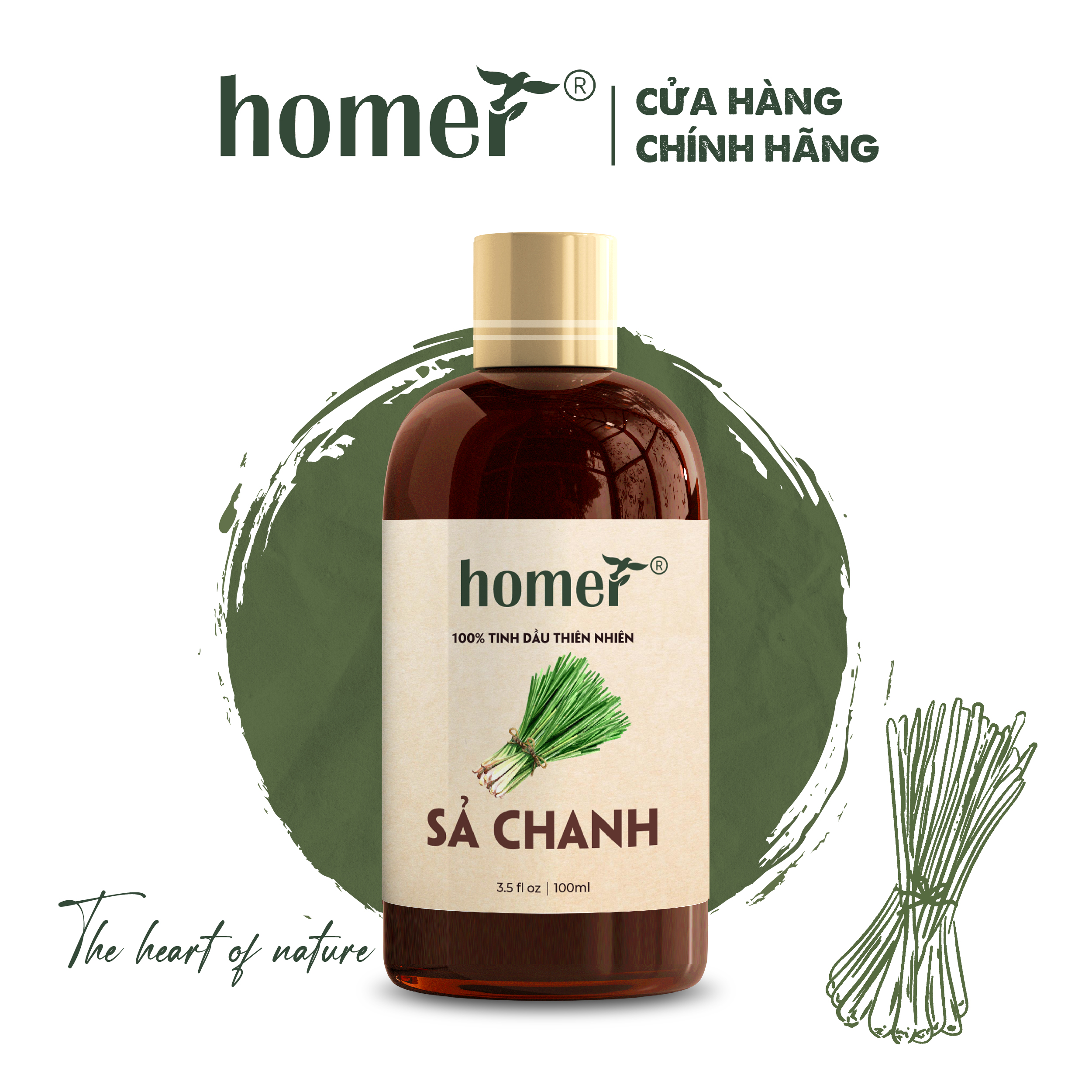 Tinh Dầu Thơm Phòng Đuổi Muỗi 100ML HOMER Sả Chanh/ Quế/ Oải hương/ Bưởi/ Cam/ Hoa Lài/ Quýt/ Tràm Huế/ Hoa Hồng/ Lavender/ Ngọc Lan Tây/ Tràm Trà/ Sả Java/ Trà Xanh/ Cà Phê/ Chanh