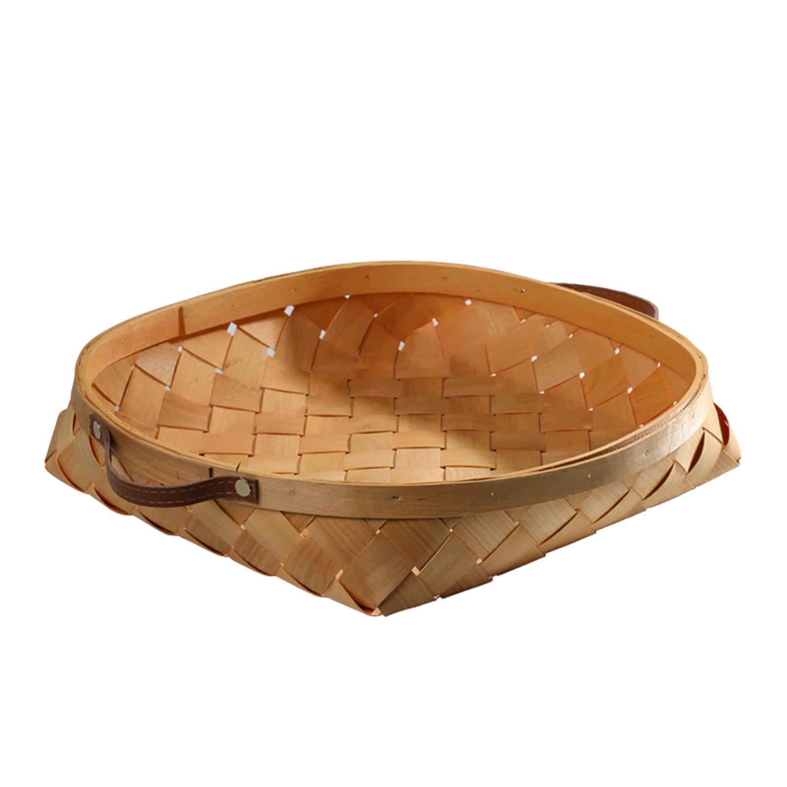 Wooden Storage Basket Serving Tray Storage Organizing