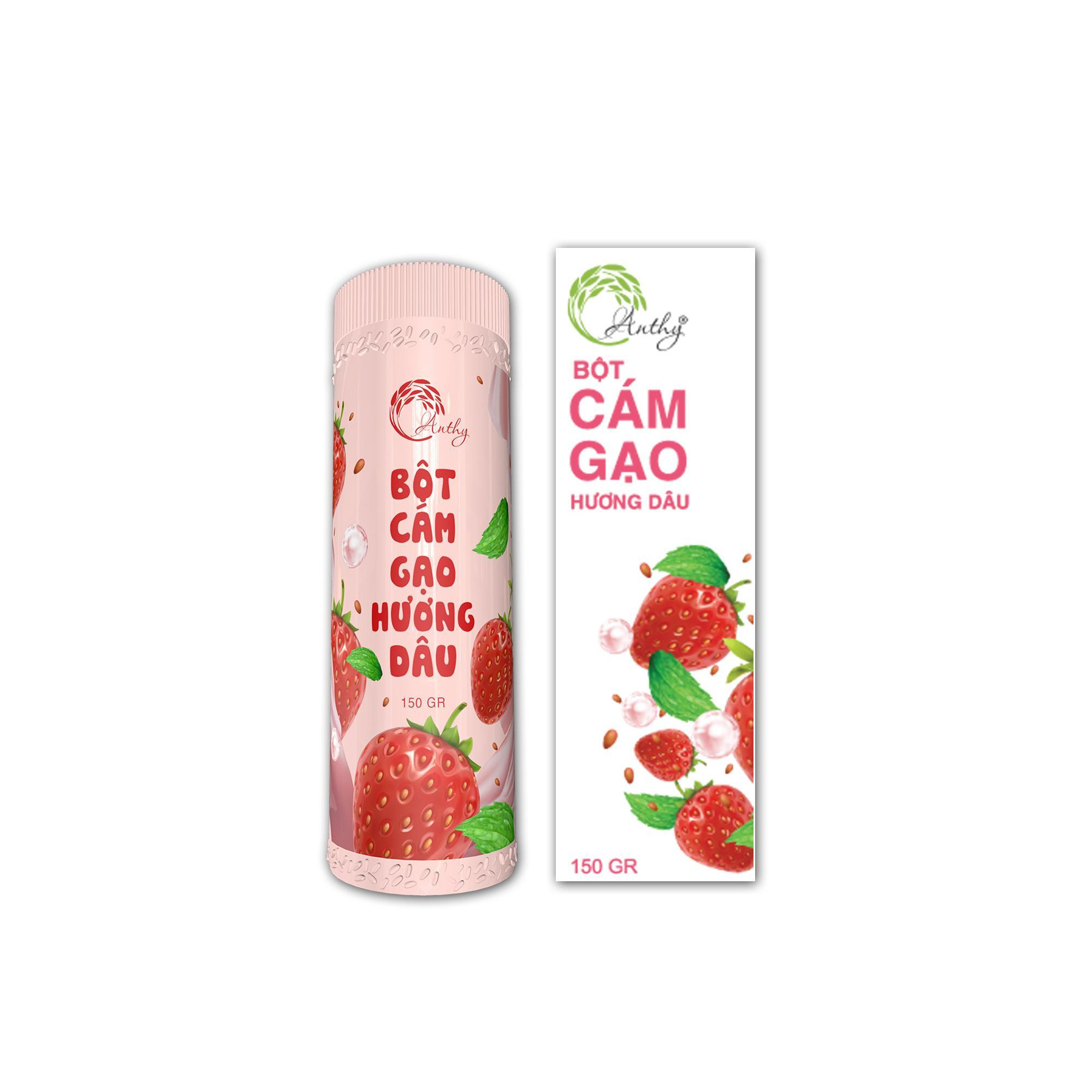 Bột Cám Gạo Hương Dâu - An Thy Organic