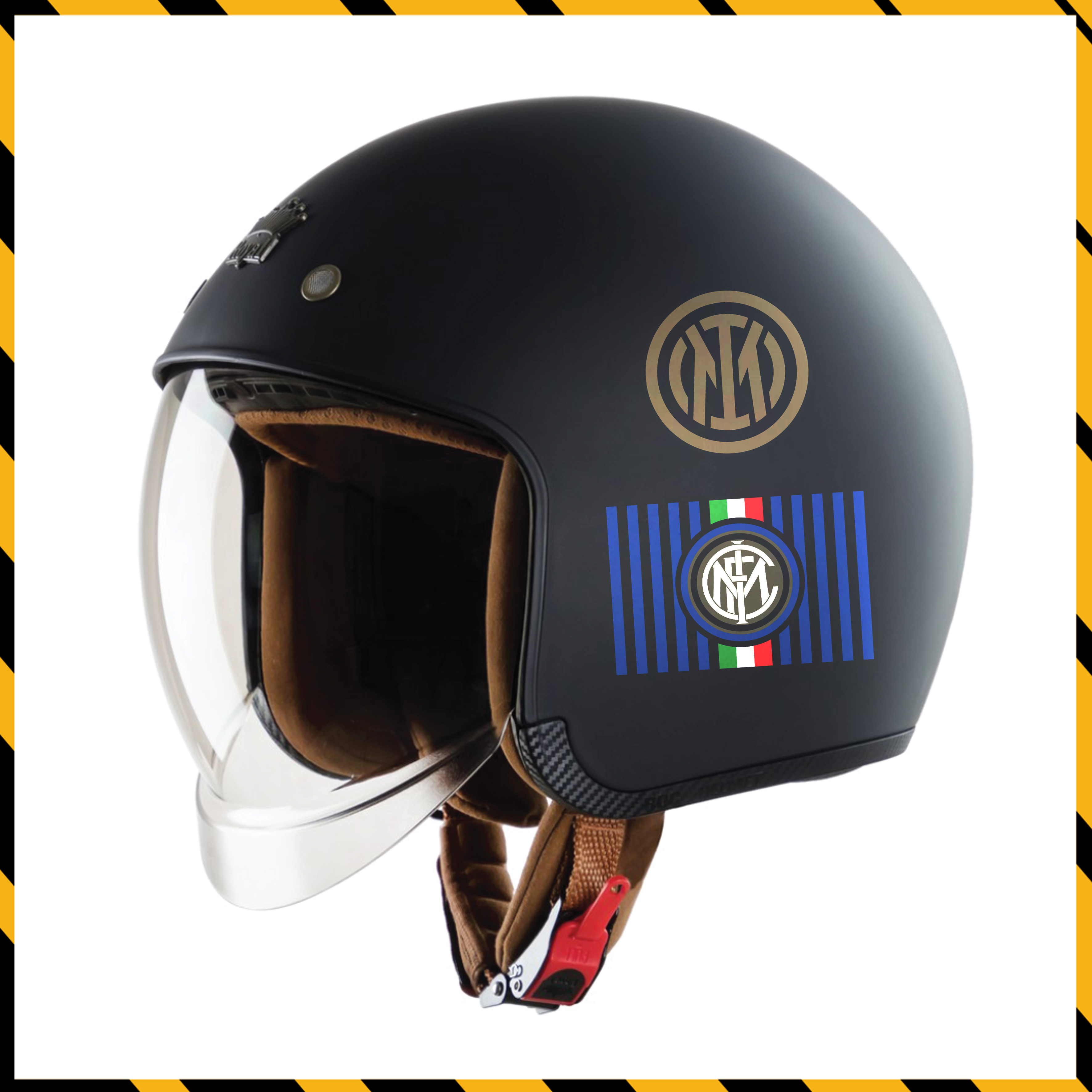 Hình Dán Sticker CLB Inter Milan Dán Tem Xe, Dán Nón, Điện Thoại, Laptop - Logo Inter Chất Liệu Chống Thấm Nước, Bền Màu