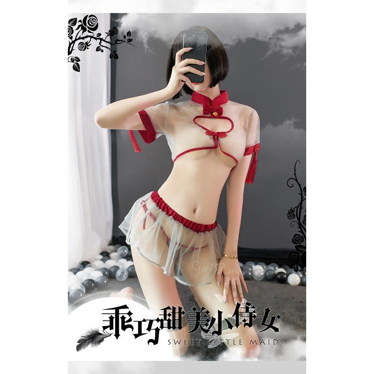 Váy ngủ cosplay 2 mảnh tàng hình cao cấp 825.A79