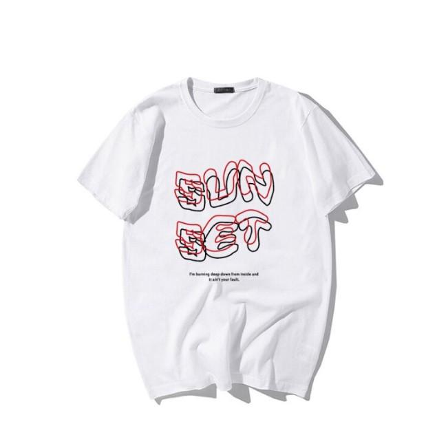 Áo thun tay ngắn Unisex in chữ