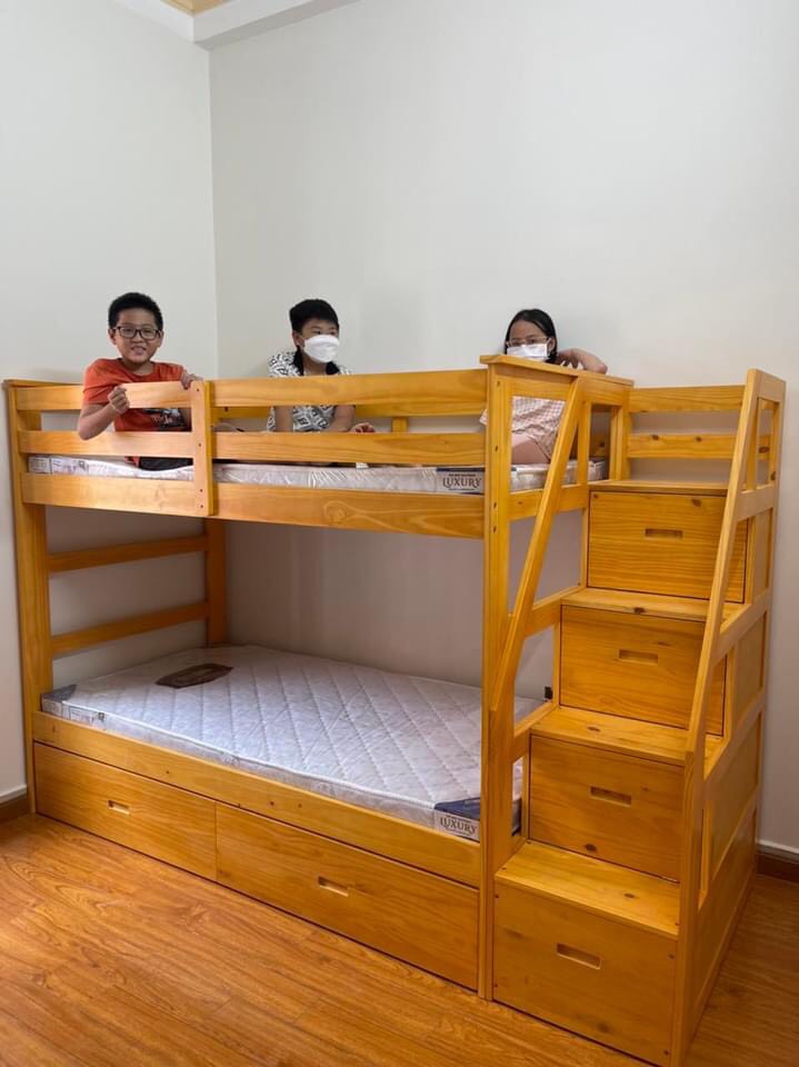 Giường 3 Tầng 165 (Vàng)