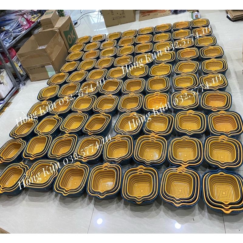 Sét 6 Rổ Chậu Nhựa PP Tiện Dụng Cho Nhà Bếp Hàng Loại 1