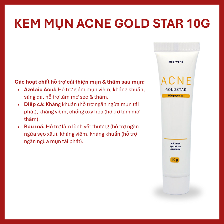 Kem mụn Acne Gold Star 10g
