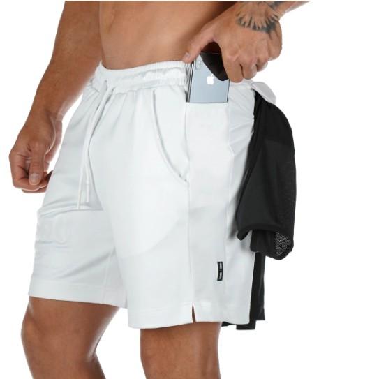 Quần thể thao nam DRQ76 quần short nam DRS vải thể thao co giãn, thoáng mát, chuẩn form