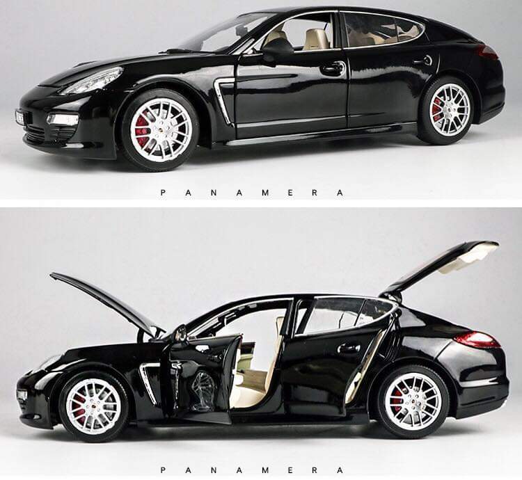 Mô hình xe Porsche Panamera 1:18 MZ (đen)