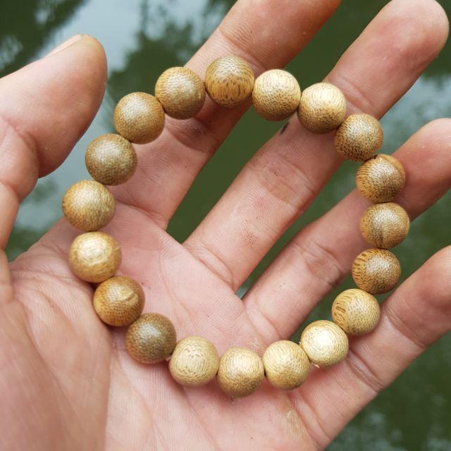 Vòng tay nữ gỗ trầm gió hạt tròn 10 ly