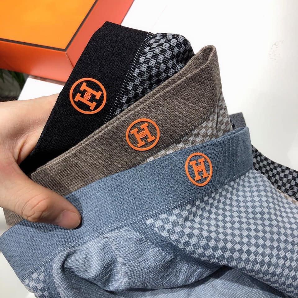 Quần Sip Nam Boxer, Quần Lót Nam Cotton Co Giãn 4 Chiều Chữ H Màu Cam