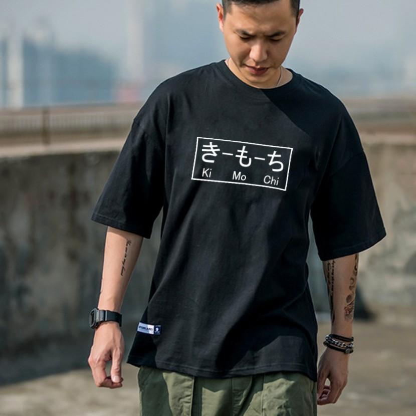 Áo Thun Nam _ Nữ Tay Lỡ Unisex Ki_Mô_Chi Siêu Ngầu