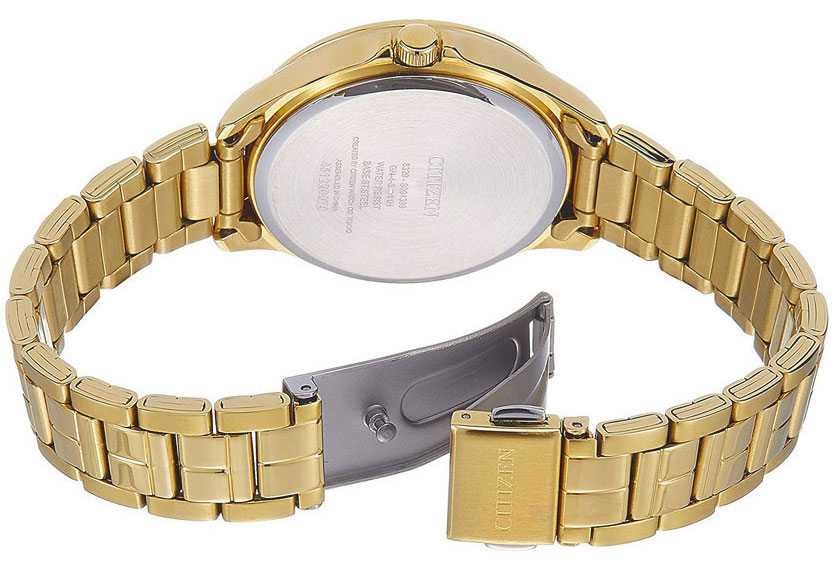 Đồng Hồ Nữ Citizen Đính Đá Swarovski Dây Thép Không Gỉ ED8142-51E - Mặt Đen