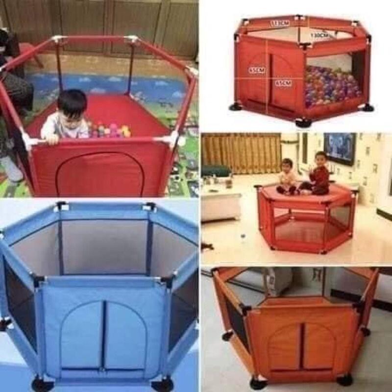 Quây bóng lục giác cho bé chắc chắn kèm 10 bóng