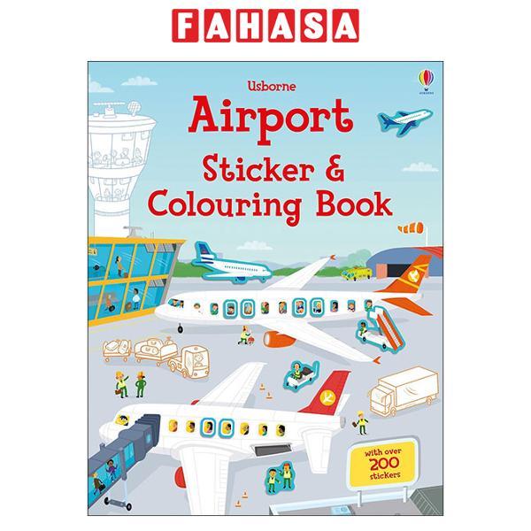 Sách ngoại văn: Airport Sticker And Colouring Book