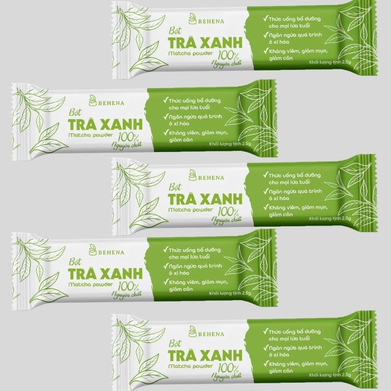 Bột trà xanh đắp mặt matcha nguyên chất làm bánh Nhật Bản tắm trắng Behena Minh Anpha