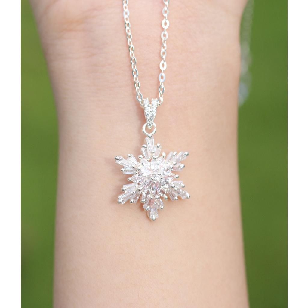 Dây chuyền bạc mặt bông tuyết N03 Quà tặng sinh nhật, bạn gái, bạn bè, người thân ý nghĩa