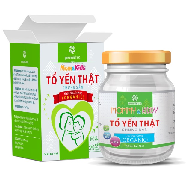 Lọ Tổ Yến Chưng Sẵn Mom&Kid Organic Yến Sào Nha Trang