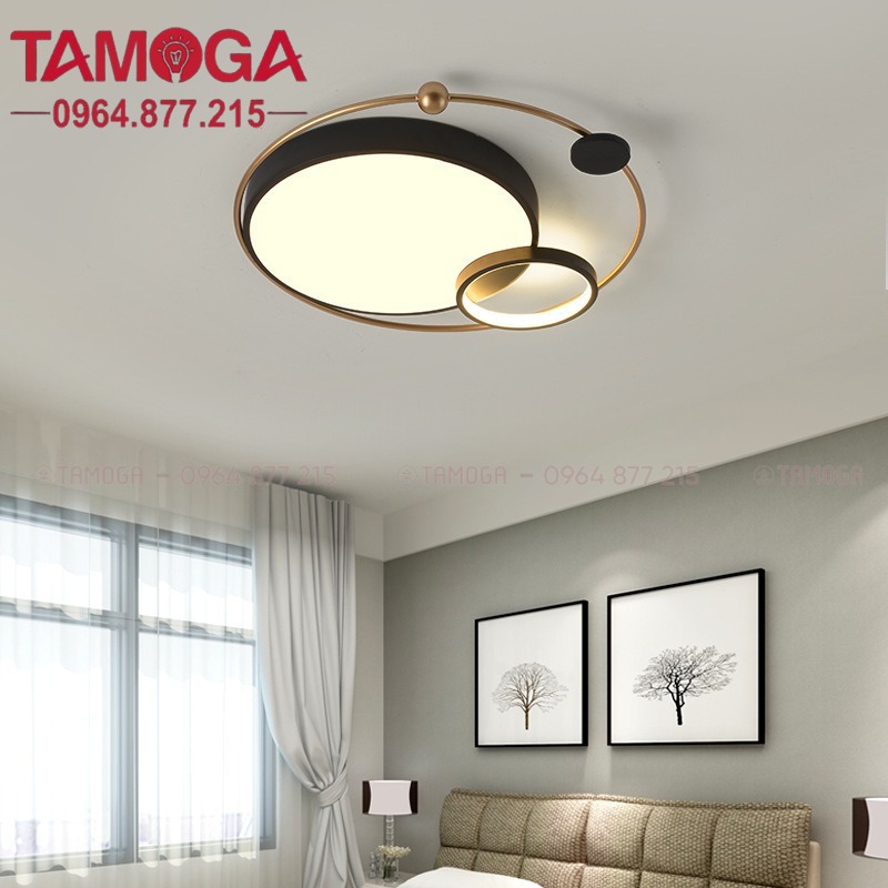 Đèn ốp trần phòng ngủ ánh sáng 3 màu bảo vệ mắt TAMOGA 1022