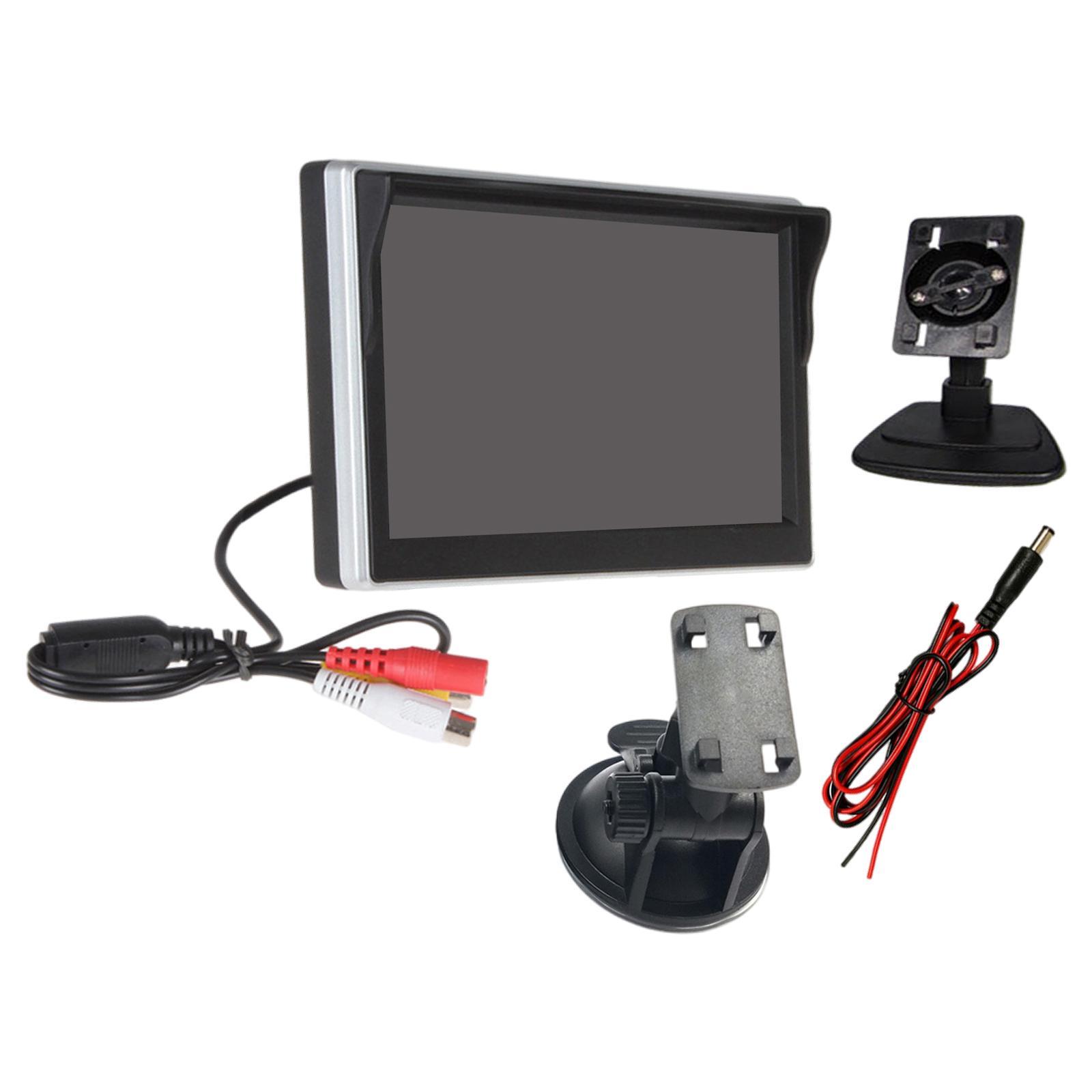 5" Car  LCD Monitor Screen Video Input  Fit for Parking Backup Camera
